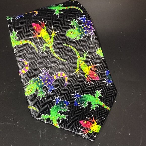 Addication Other - Addiction GECKO Lizard Neck Tie Colorful